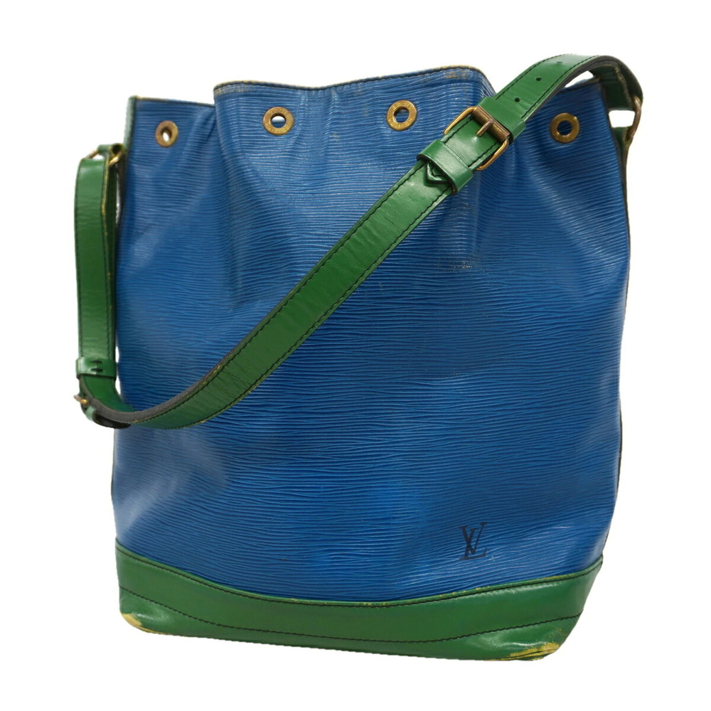 Louis Vuitton Epi Noe Shoulder Bag M44044 Toledo Blue Borneo Green Women's